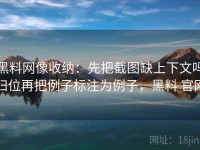 黑料网像收纳：先把截图缺上下文吗归位再把例子标注为例子，黑料 官网